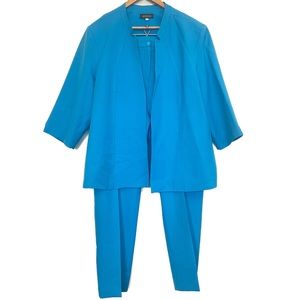 Lightweight Blue Plus Size Pantsuit - Perfect for Summer or Cruise!